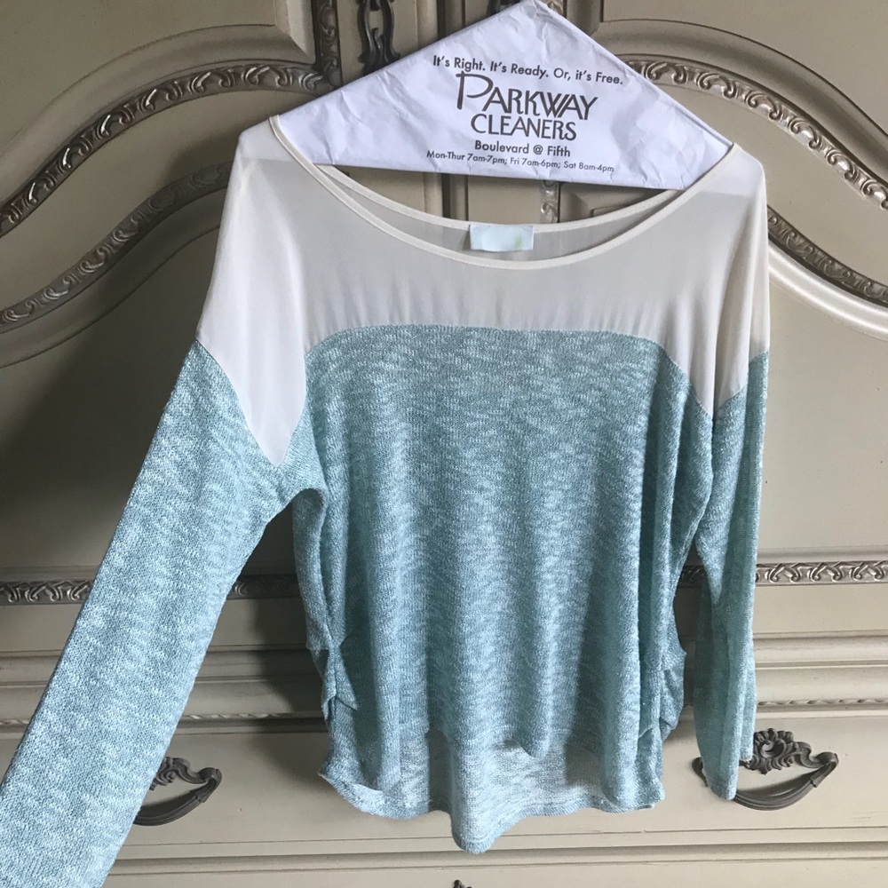 Adorable light weight sweater/ sheer top